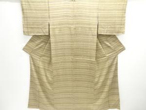 横段に抽象模様小紋着物